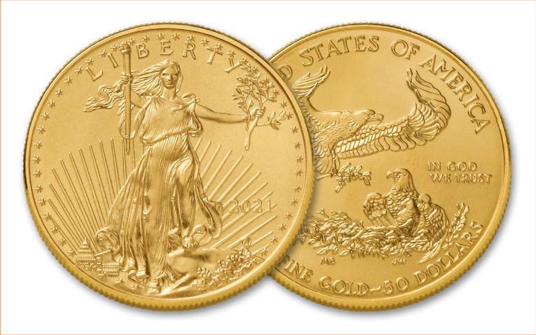 Gold American Eagle coin