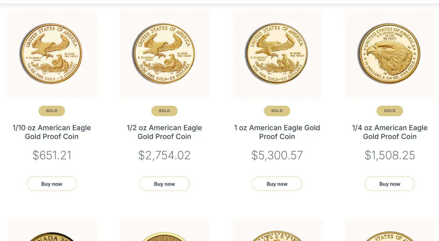 Advantage Gold product catalog with photos