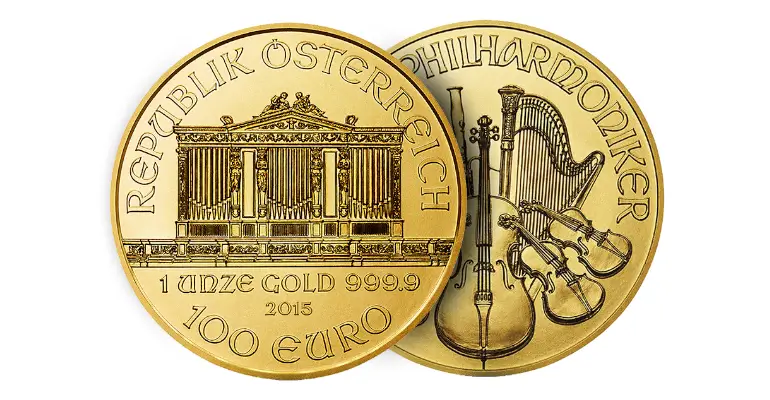 Austrian Philharmonic 99.99% gold purity