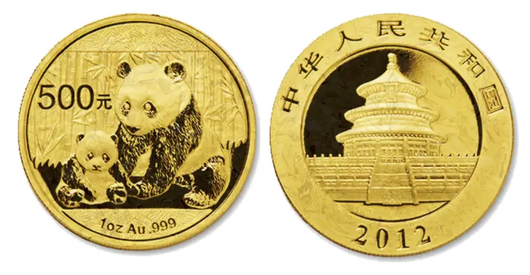 Authentic Chinese Gold Pandas instead of counterfeit