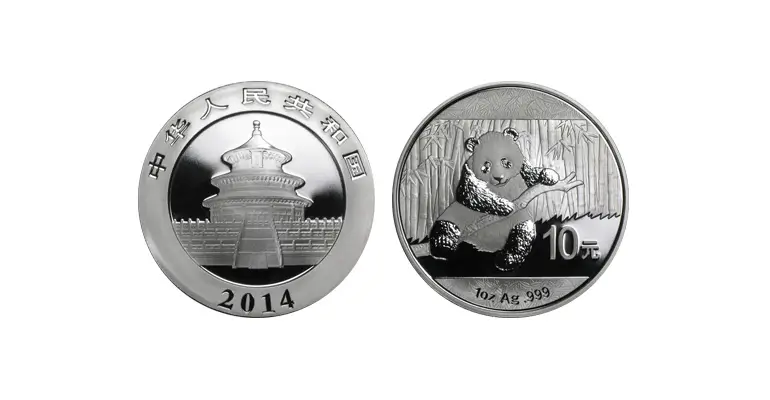 Silver Chinese Panda Coin