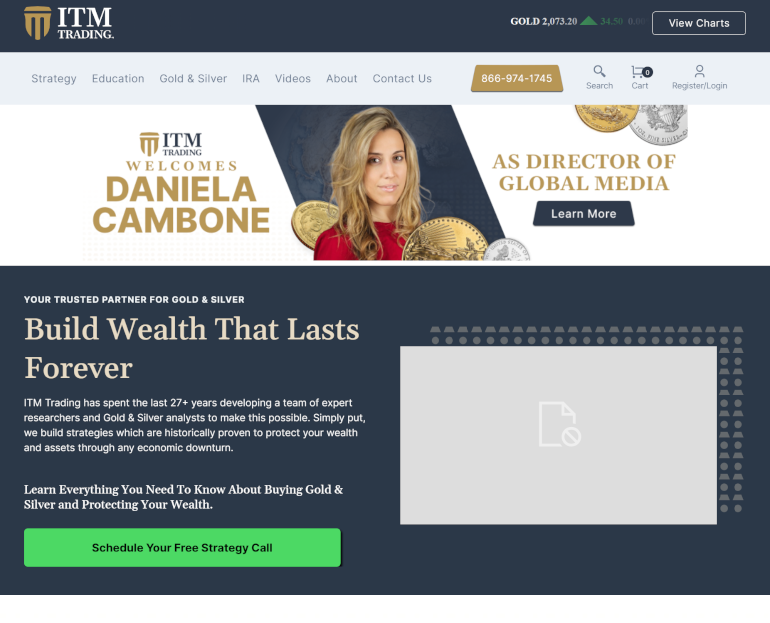 ITM Trading Homepage