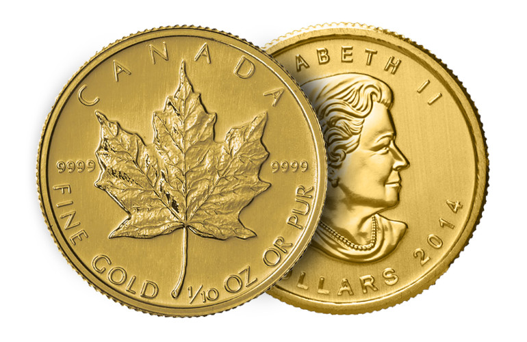Gold Maple Leaf Coins From Canada