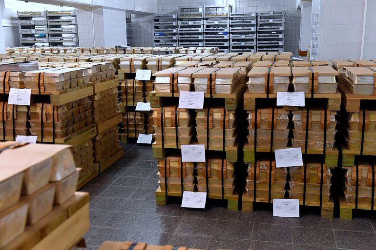 Russia gold reserves